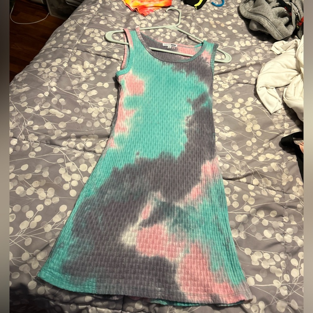 Brand new a very unique fashion nova tie-dyed dress